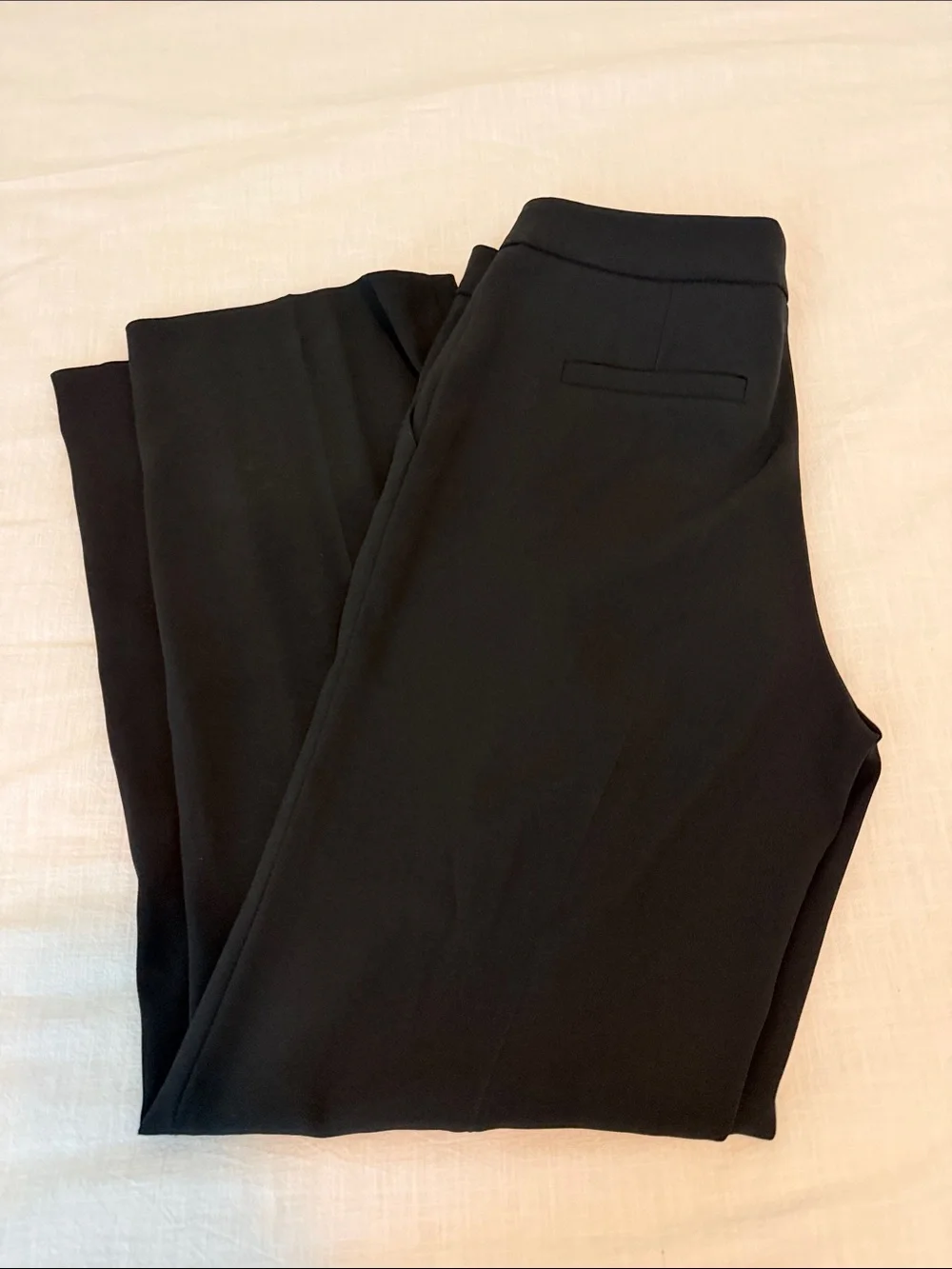 Escada Talika Triacetate Crepe Trousers Black Designer Career Pants EU 36